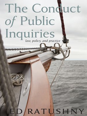 cover image of The Conduct of Public Inquiries